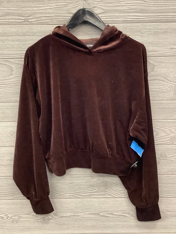 Top Long Sleeve By Express In Brown, Size: M on Sale