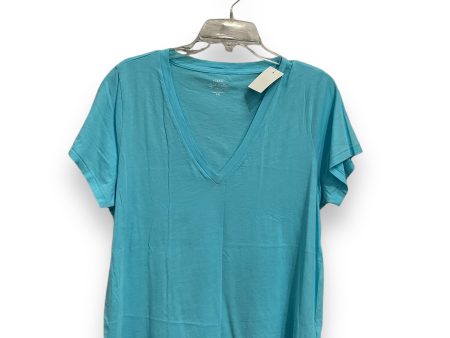 Top Short Sleeve Basic By J. Crew In Blue, Size: Xxl Fashion