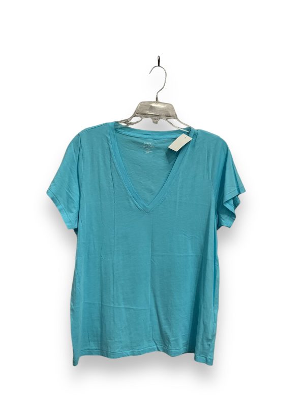 Top Short Sleeve Basic By J. Crew In Blue, Size: Xxl Fashion