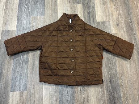 Jacket Puffer & Quilted By Marla Wynne In Brown, Size:L Online Hot Sale