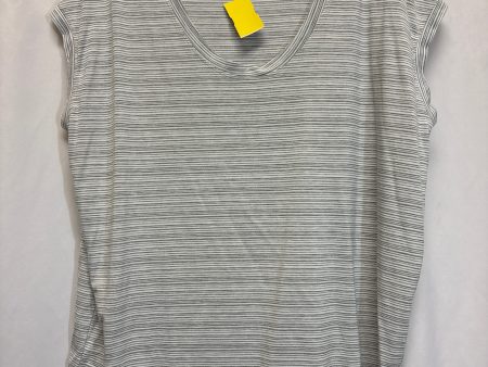 Athletic Top Short Sleeve By Athleta In Grey, Size: L For Cheap