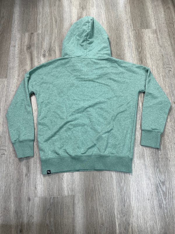 Athletic Sweatshirt Hoodie By Puma In Green, Size: M Online