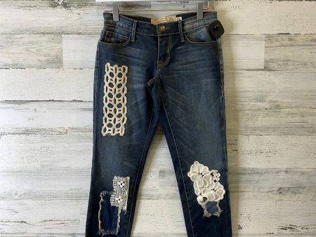 Jeans Skinny By Free People In Blue Denim, Size: 0 For Sale