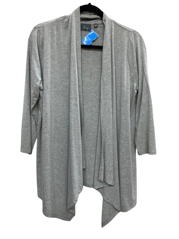 Cardigan By Clothes Mentor In Grey, Size: L For Sale