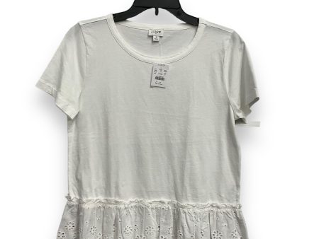 Top Short Sleeve By J. Crew In White, Size: S on Sale