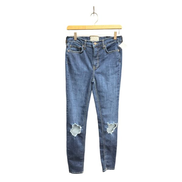 Jeans Skinny By Free People In Blue Denim, Size: 6 Cheap