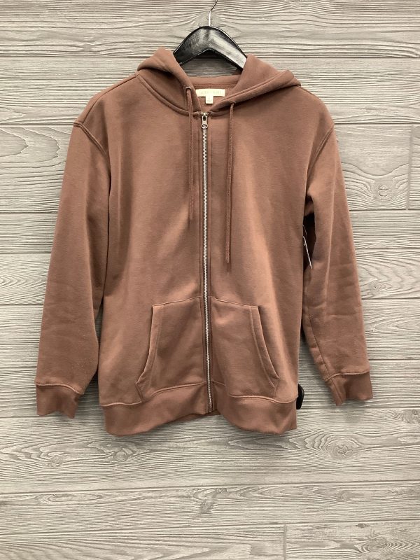 Sweatshirt Hoodie By Ultra Flirt In Brown, Size: S Fashion