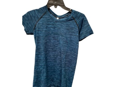 Athletic Top Short Sleeve By Lululemon In Blue, Size: 8 Sale