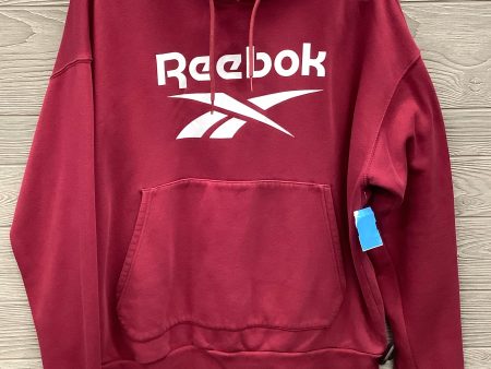 Athletic Sweatshirt Hoodie By Reebok In Red, Size: 2x Discount