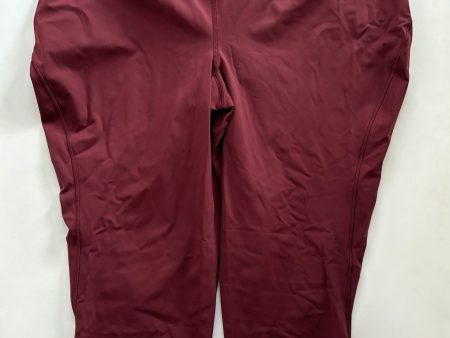 Athletic Leggings By Lululemon In Burgundy, Size: 1x Online Sale