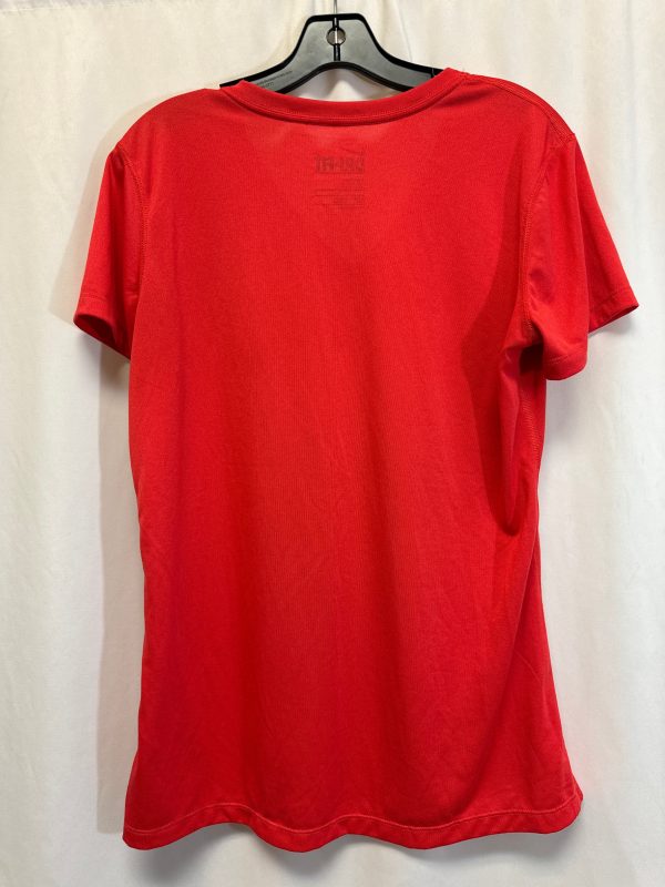 Athletic Top Short Sleeve By Nike In Red, Size: L Discount