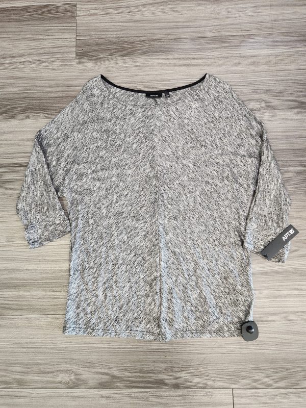 Blouse Long Sleeve By Apt 9 In Silver, Size: L Online now