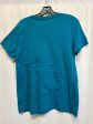 Athletic Top Short Sleeve By Adidas In Blue, Size: L Fashion