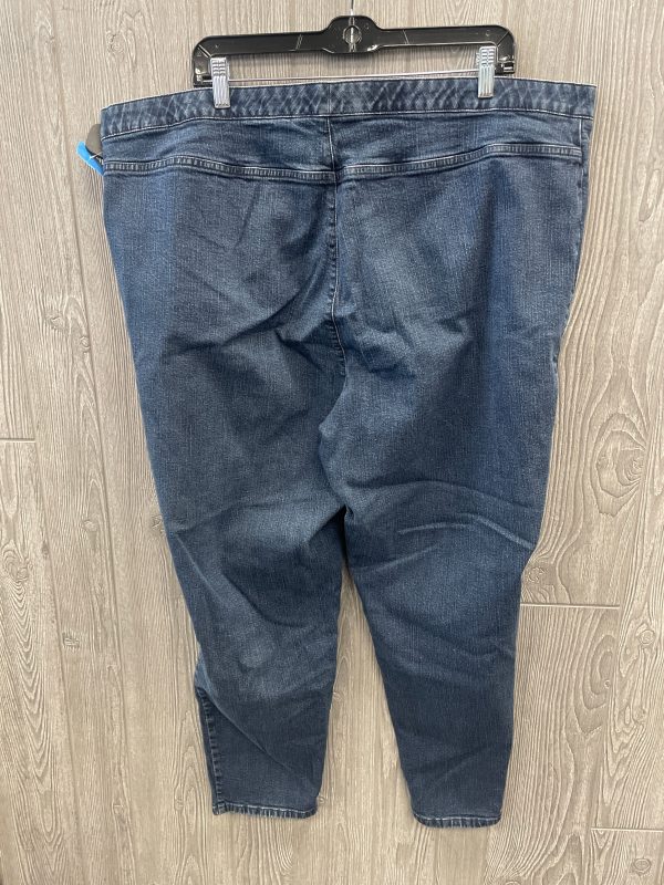 Jeans Straight By Terra & Sky In Blue Denim, Size: 20 Sale