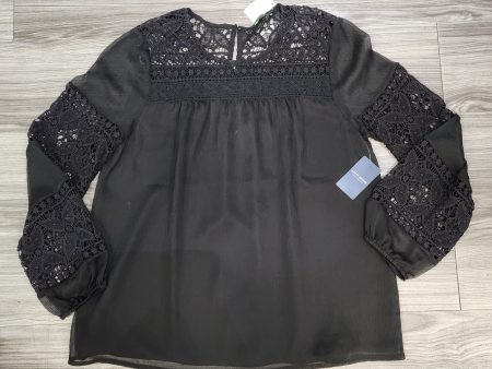 Blouse Long Sleeve By Lucky Brand In Black, Size: M Online now