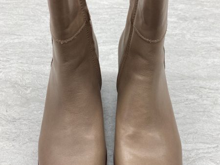 Boots Ankle Heels By Clothes Mentor In Tan, Size: 8 For Cheap