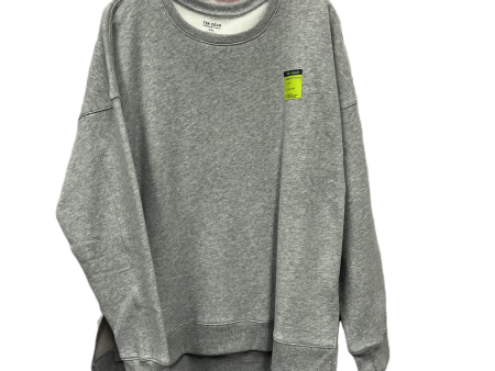 Athletic Sweatshirt Crewneck By Tek Gear In Grey, Size: 1x Online