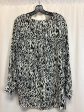 Top Long Sleeve By Karen Kane In Zebra Print, Size: 1x Supply