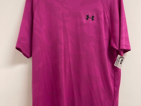 Athletic Top Short Sleeve By Under Armour In Pink, Size: M Supply