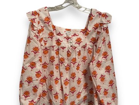 Top Long Sleeve By J. Crew In Multi-colored, Size: Xxl Discount