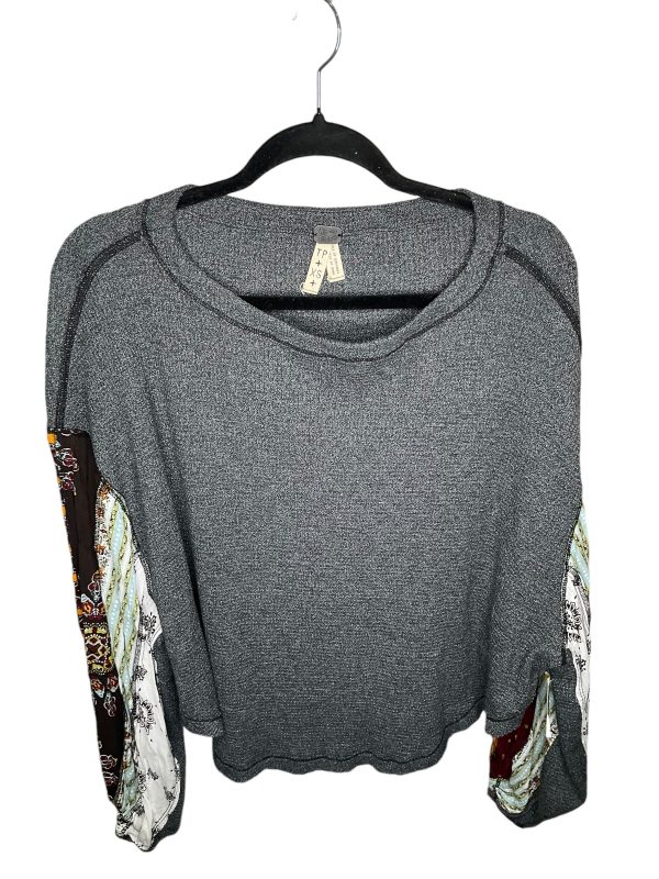 Top Long Sleeve By Free People In Grey, Size: Xs For Sale