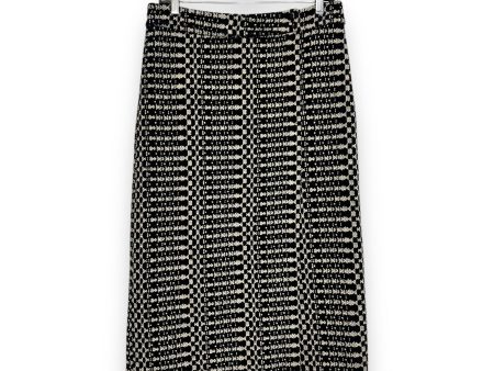 Skirt Midi By Clothes Mentor In Black & Cream, Size: 4 Discount