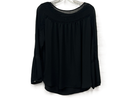 Top Long Sleeve By Loft In Black, Size: S Cheap