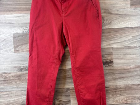 Pants Chinos & Khakis By Loft In Red, Size: 8p Online now