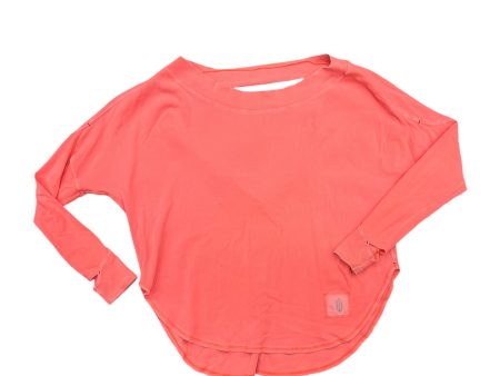 Athletic Sweatshirt Crewneck By Free People In Coral, Size: Xl Hot on Sale