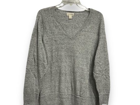 Top Long Sleeve By Maison Jules In Grey, Size: Xxl on Sale