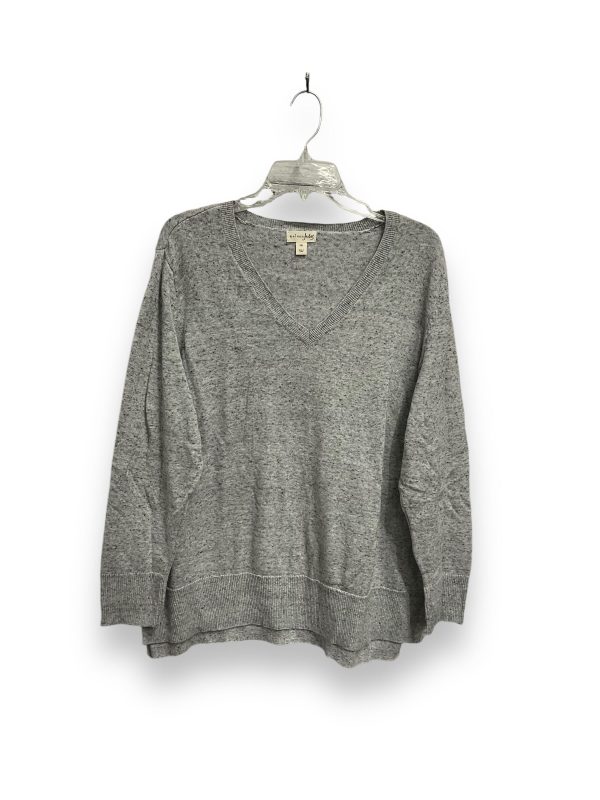 Top Long Sleeve By Maison Jules In Grey, Size: Xxl on Sale