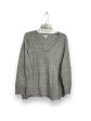 Top Long Sleeve By Maison Jules In Grey, Size: Xxl on Sale