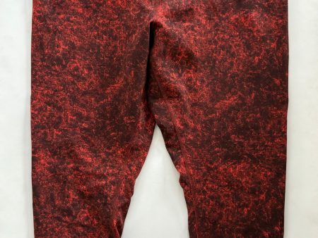 Athletic Leggings By Lululemon In Red, Size: 1x Supply