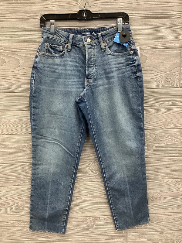 Jeans Straight By Old Navy In Blue Denim, Size: 6p For Discount