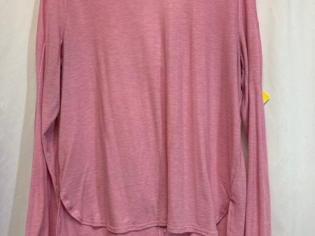 Athletic Top Long Sleeve Crewneck By Under Armour In Pink, Size: M Hot on Sale