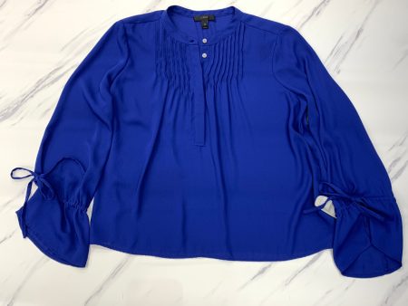 Top Long Sleeve By J Crew In Blue, Size: Petite   Small For Cheap