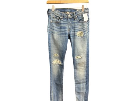 Jeans Skinny By Rag & Bones Jeans In Blue Denim, Size: 2 Cheap