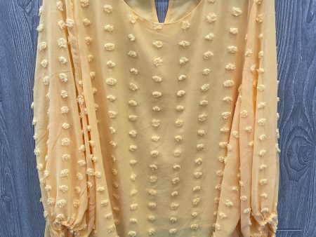 Blouse Long Sleeve By Ophelia Roe In Yellow, Size: 3x Supply