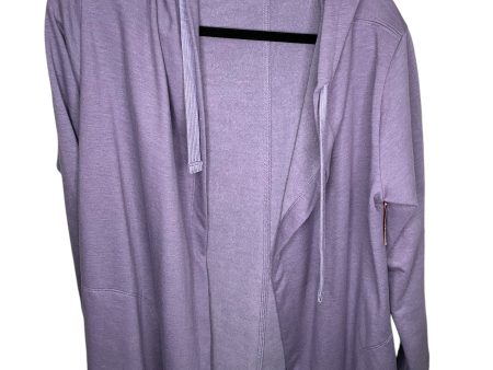 Sweatshirt Hoodie By Eddie Bauer In Purple, Size: S For Discount