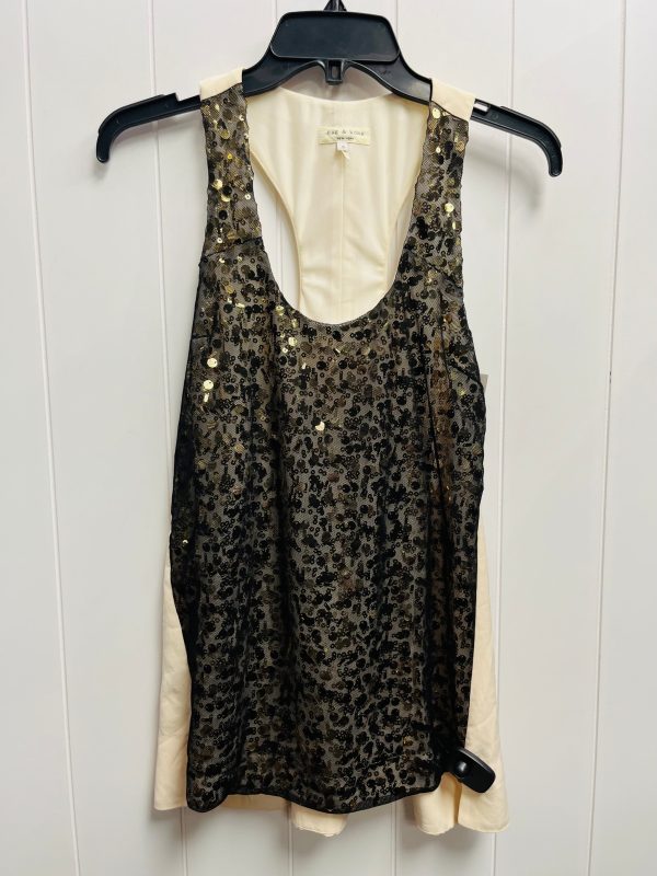 Blouse Sleeveless By Rag And Bone In Gold, Size: S For Sale