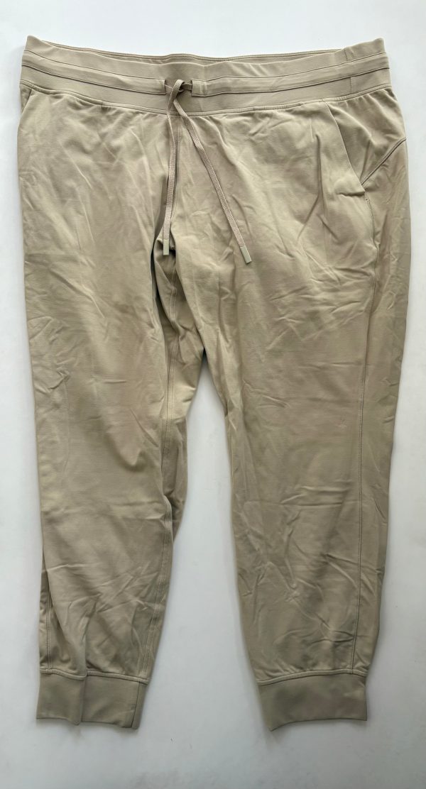 Athletic Pants By Lululemon In Cream, Size: 20 Online now