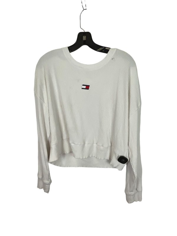 Top Long Sleeve By Tommy Hilfiger In White, Size: Xl Fashion