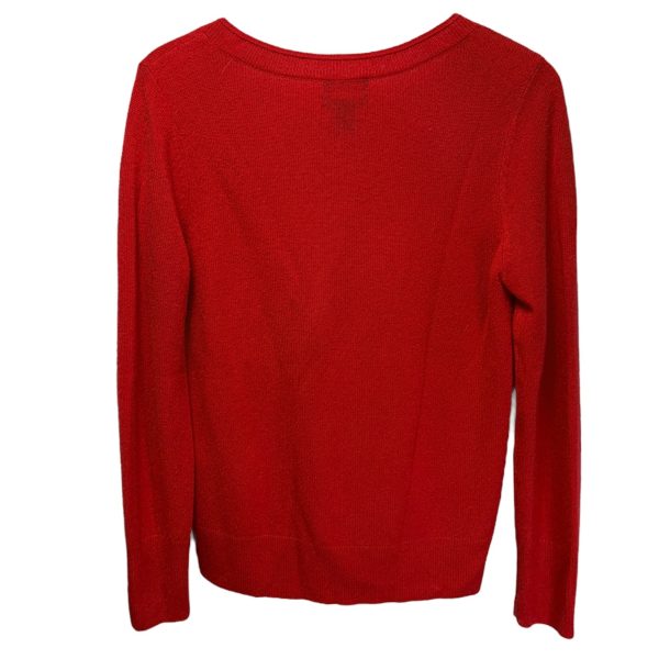 V-Neck Cashmere Sweater By Halogen In Red, Size: S For Cheap