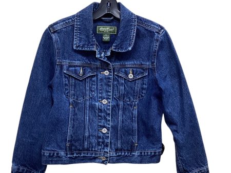 Jacket Denim By Eddie Bauer In Blue Denim, Size: S For Cheap