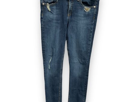 Jeans Straight By Rag And Bone In Blue Denim, Size: 8 For Sale