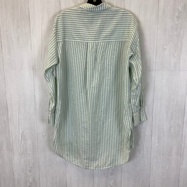 Blouse Long Sleeve By Anthropologie In Striped Pattern, Size: S For Cheap