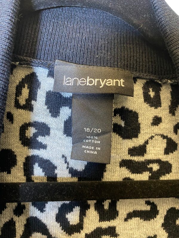 Sweater Cardigan By Lane Bryant In Animal Print, Size: 18 Online Sale