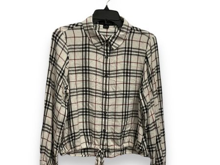 Top Long Sleeve By Sanctuary In Plaid Pattern, Size: Xs Online now