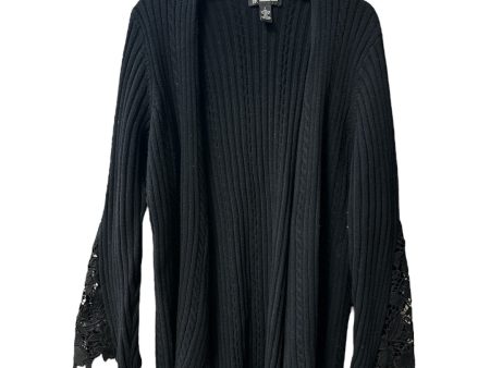 Sweater Cardigan By Inc In Black, Size: L Hot on Sale