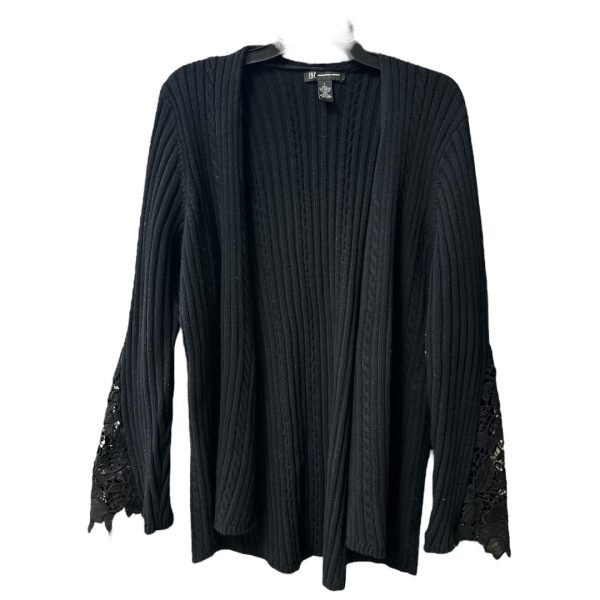 Sweater Cardigan By Inc In Black, Size: L Hot on Sale